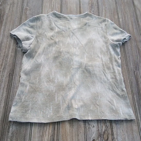 Crew Neck Short Sleeve Eccentric Pattern T-shirt Top - Picture 10 of 11